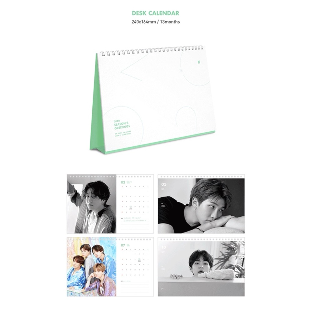 BTS 2020 SEASON’S GREETINGS DESK CALENDAR (13 MONTHS) - BRAND NEW